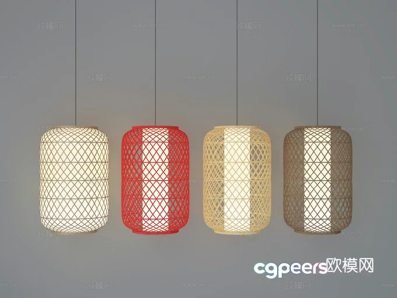 Chandelier lantern 3d model