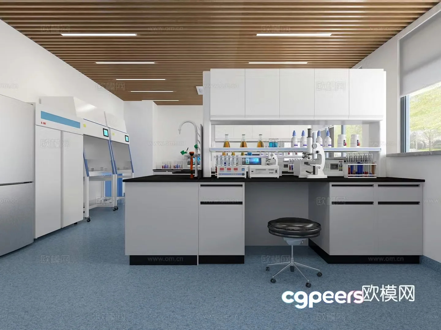 Modern laboratory 3d model