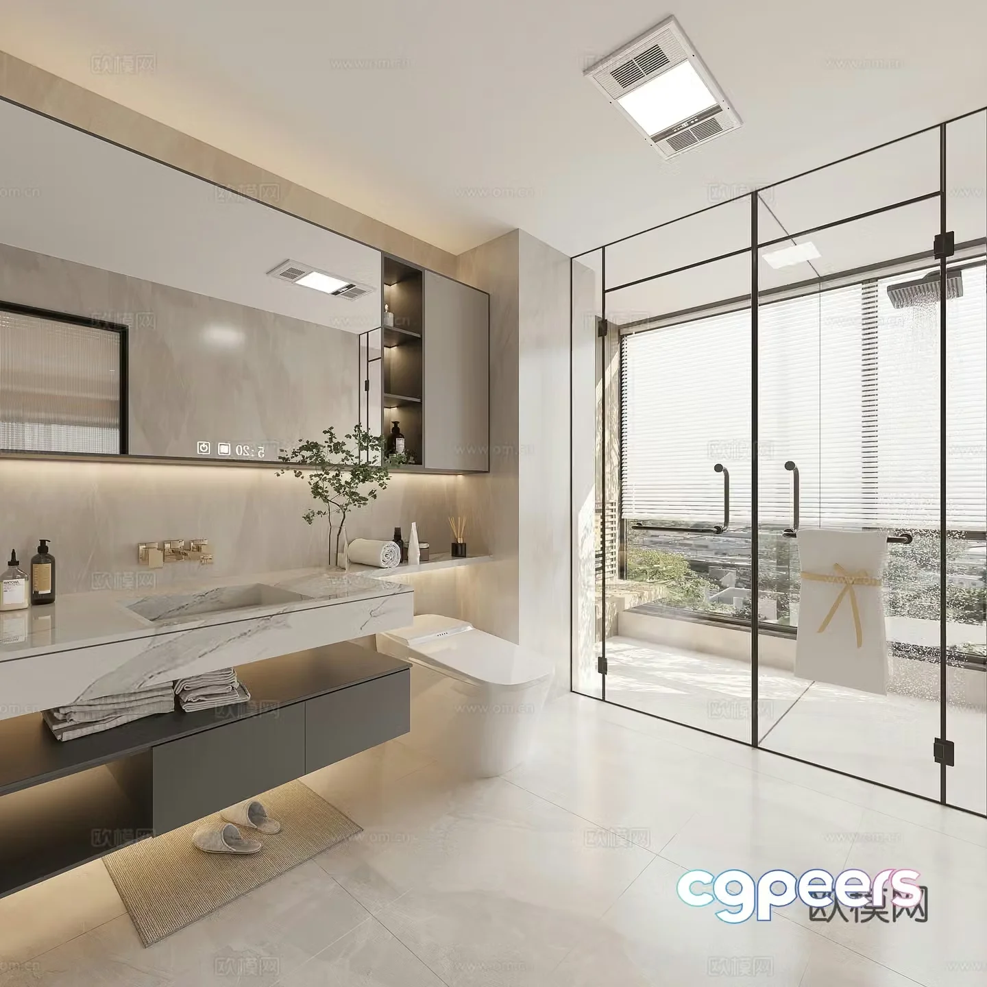 Modern bathroom 3d model