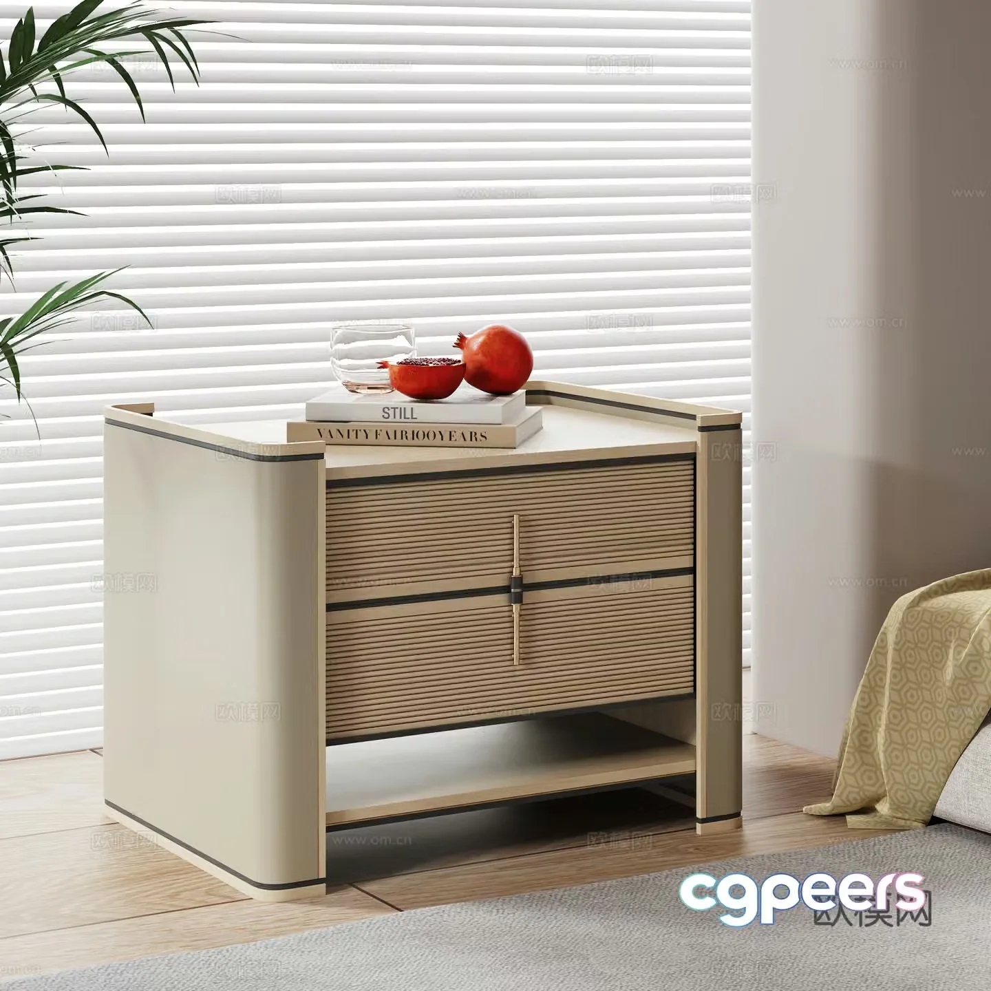 Modern night table 3d model