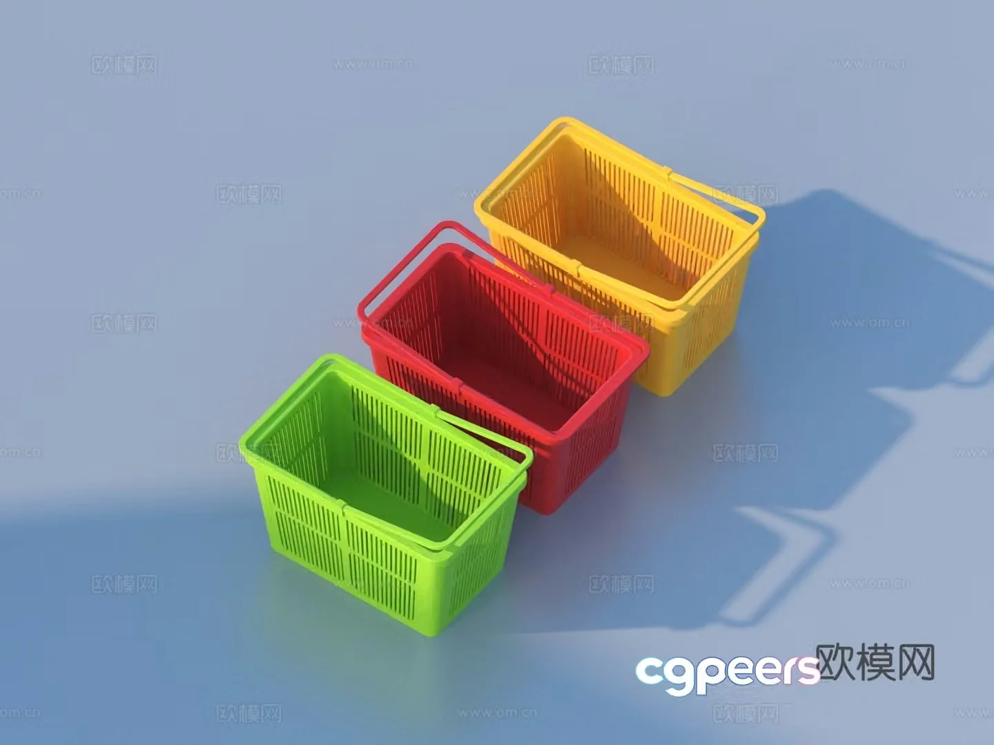 Plastic basket Storage basket Storage box Storage basket 3D model