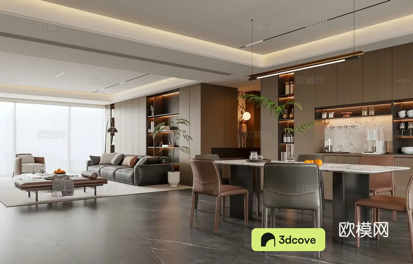 Modern Italian dining room