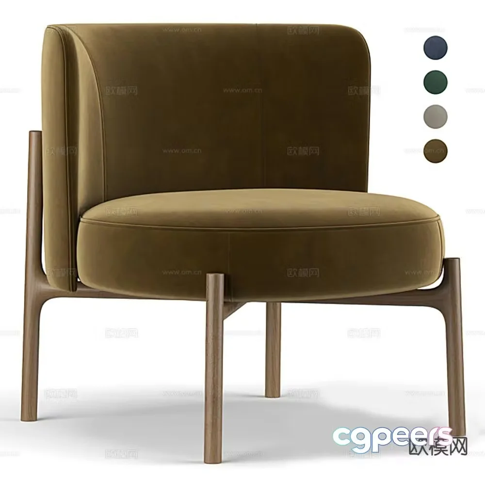 Modern single sofa sofa chair 3d model