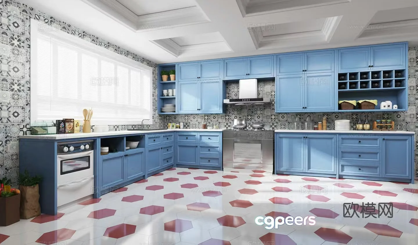 Nordic kitchen 3d model