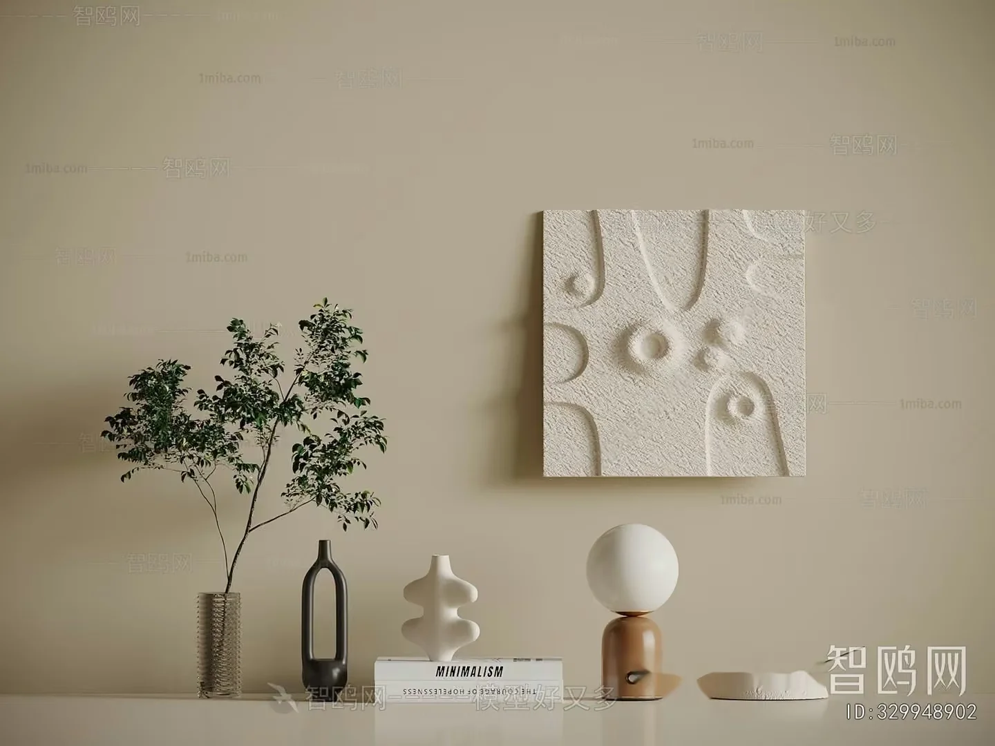 Minimalist Home Decor 3D Model – 15445 – VRAY Render