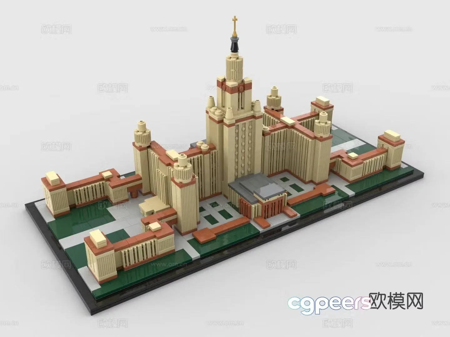 LEGO building block toys school building blocks 3d model
