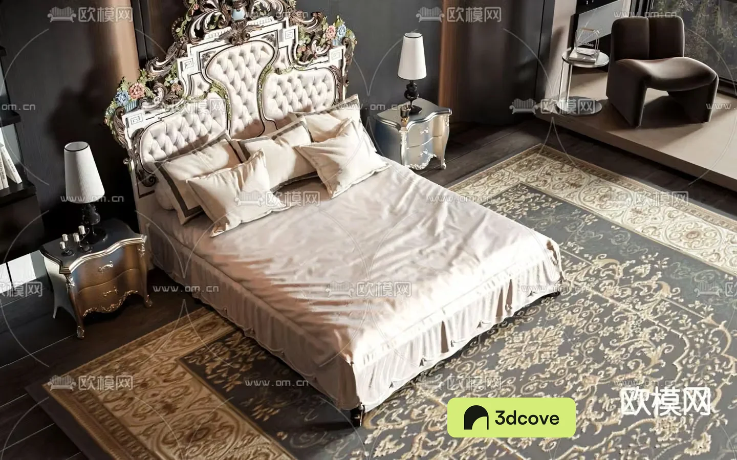 European double bed