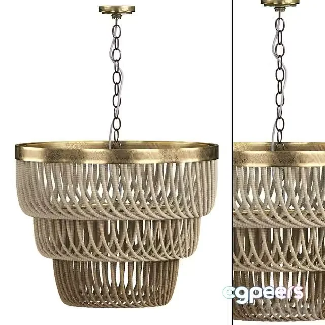 3ds Max Free – macrame chandelier 09