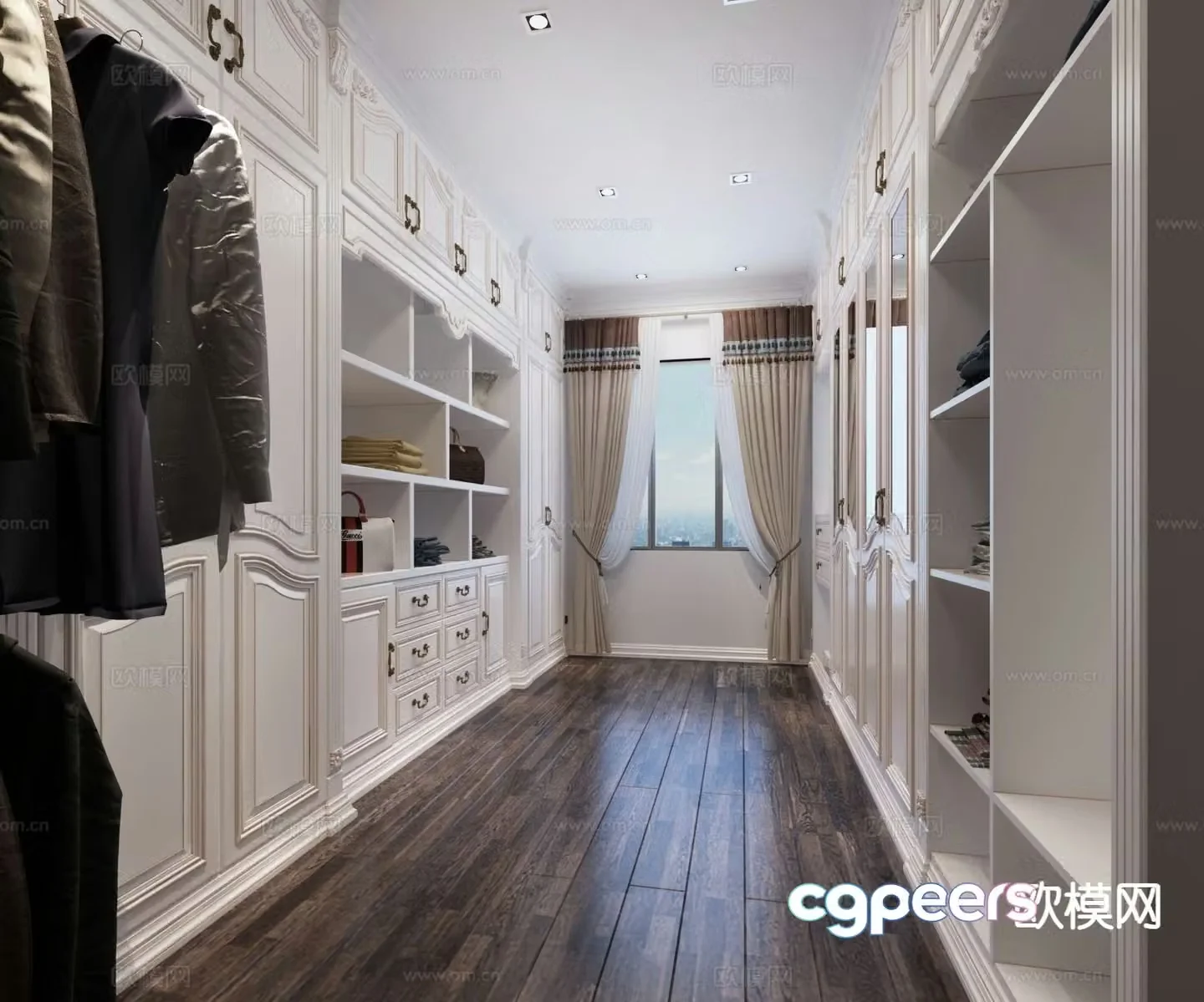 European style cloakroom 3D model