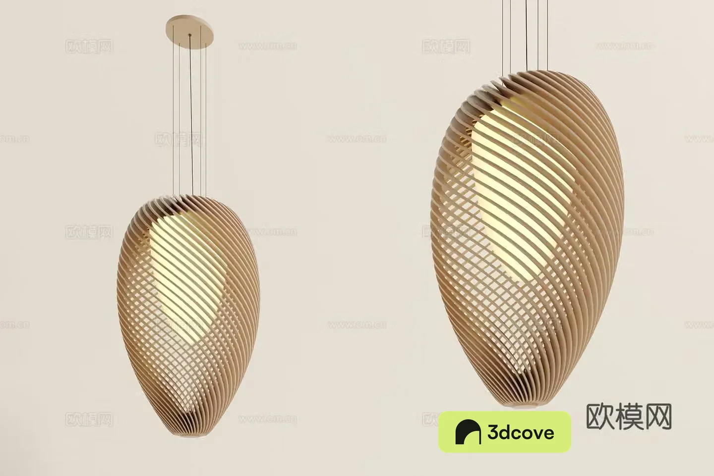 New Chinese style chandelier wooden grille chandelier
