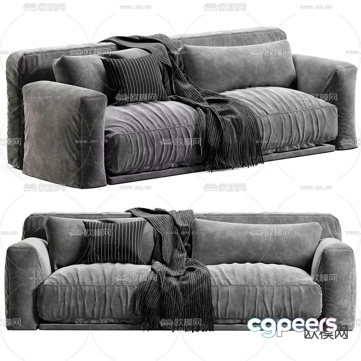 Poliform love seat 3d model