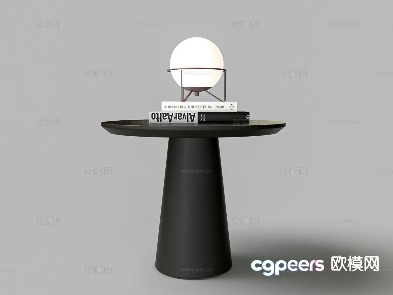 Modern round table side table table table 3d model