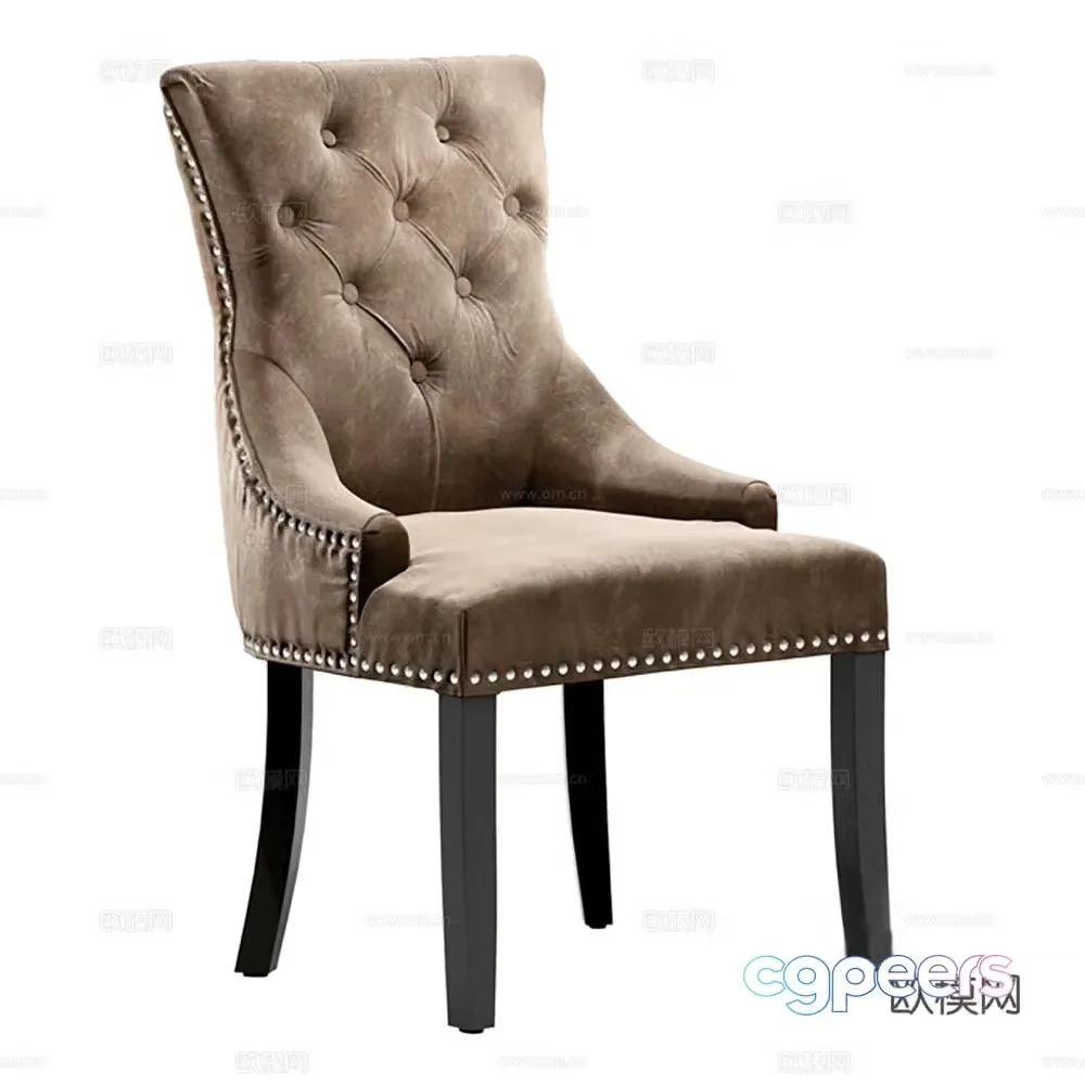 Chair Single Chair Dining Chair 3D Model