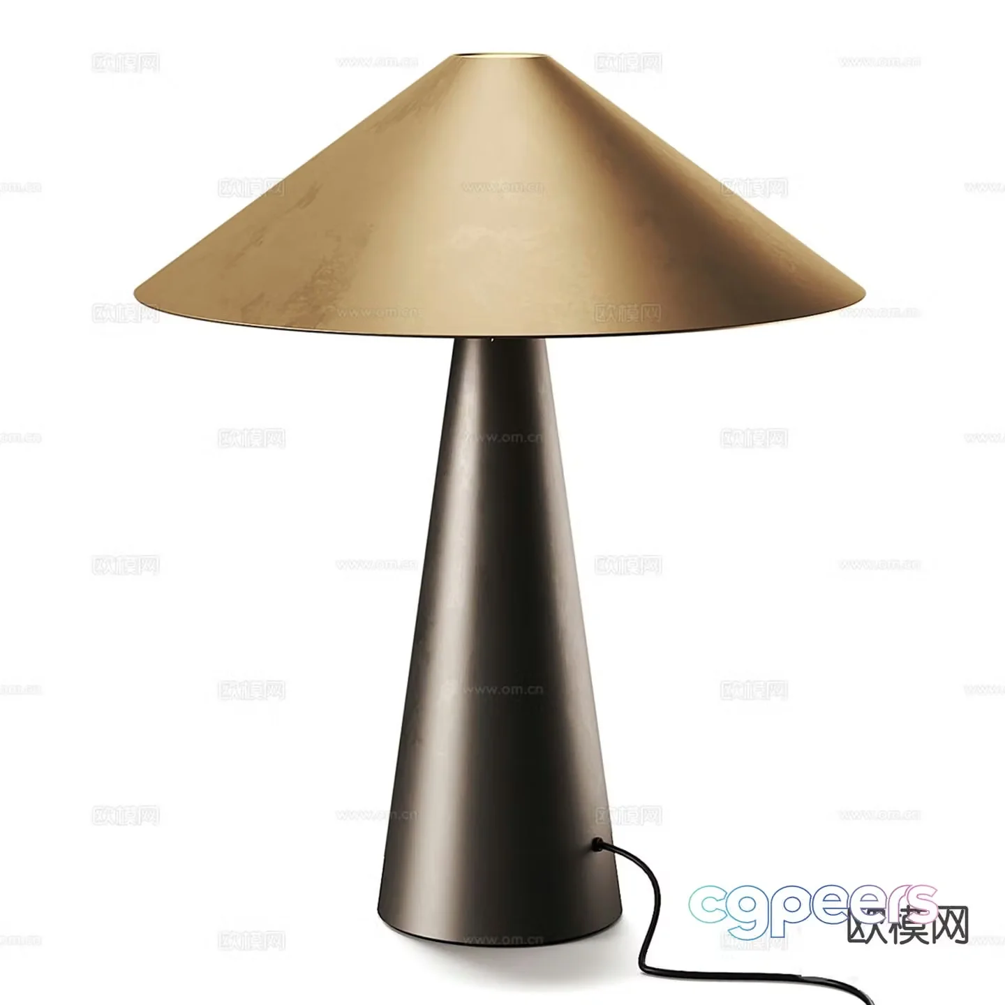 Light luxury desk lamp 3D model