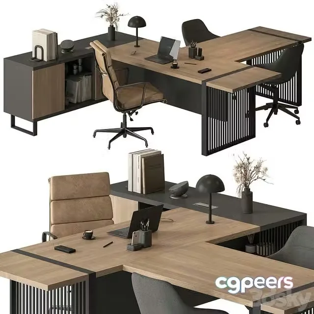 3ds Max Free – Manager Desk – Office Furniture 642