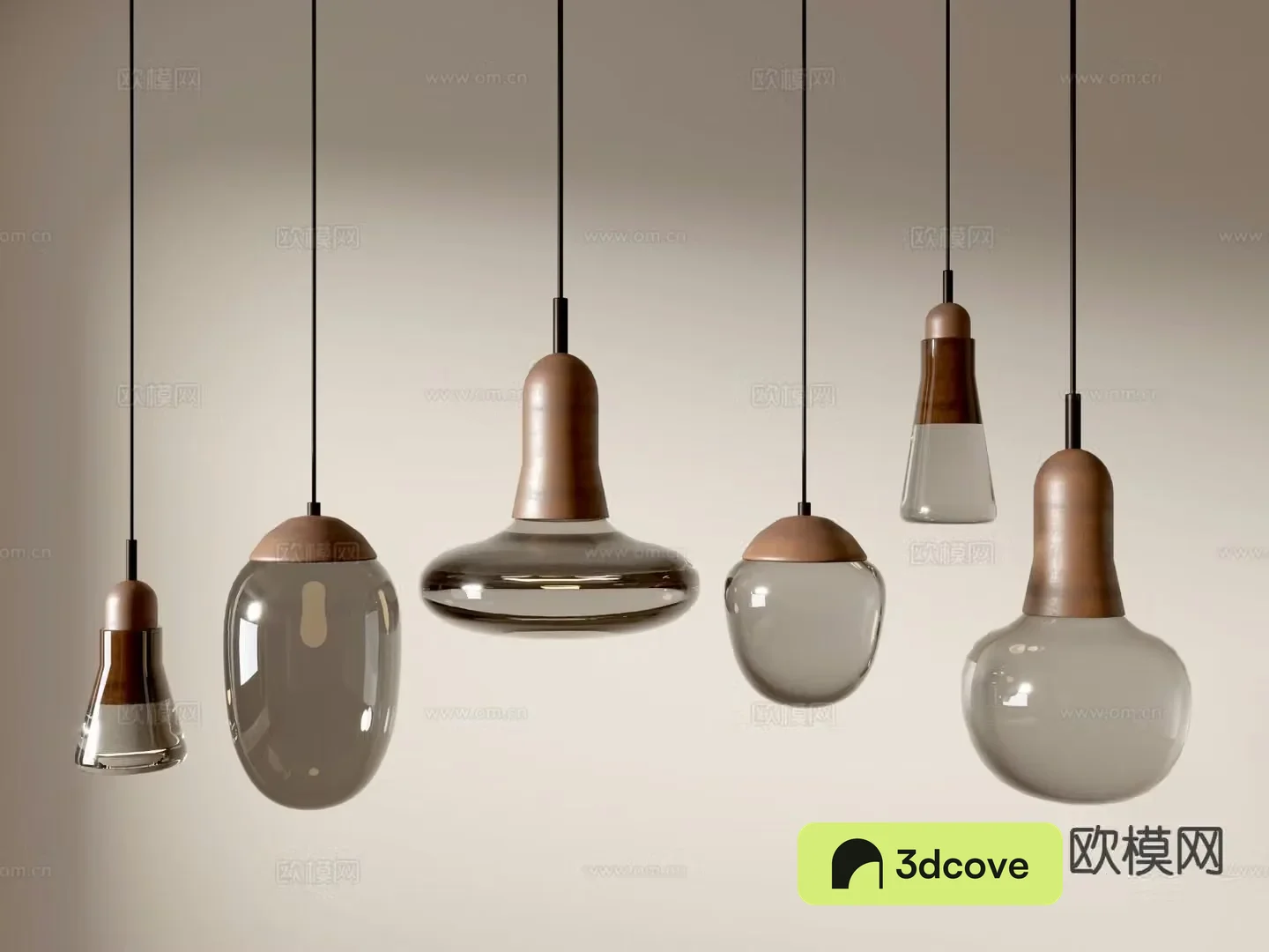 Glass small chandelier art style lamp fashion chandelier