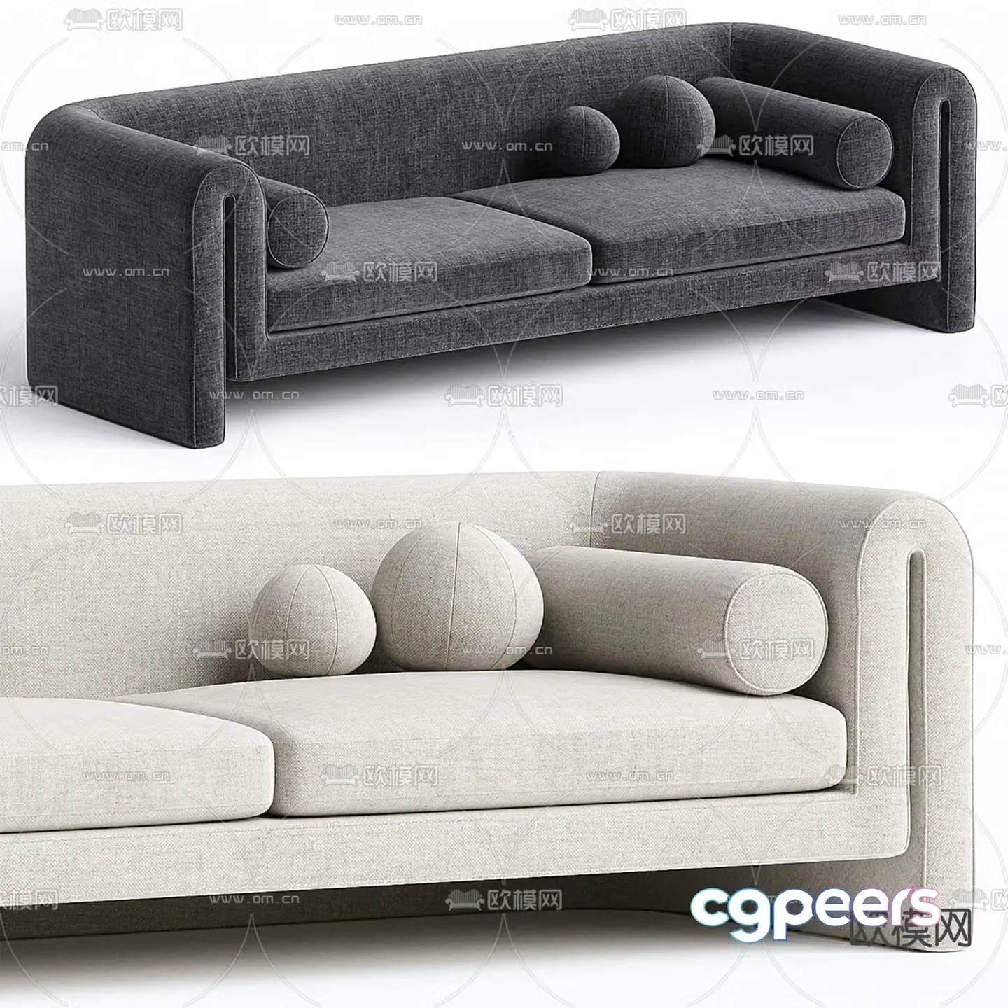 Modern love sofa 3d model