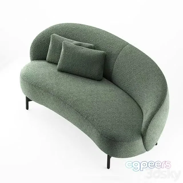 3ds Max Free – Lunam sofa by Kartell
