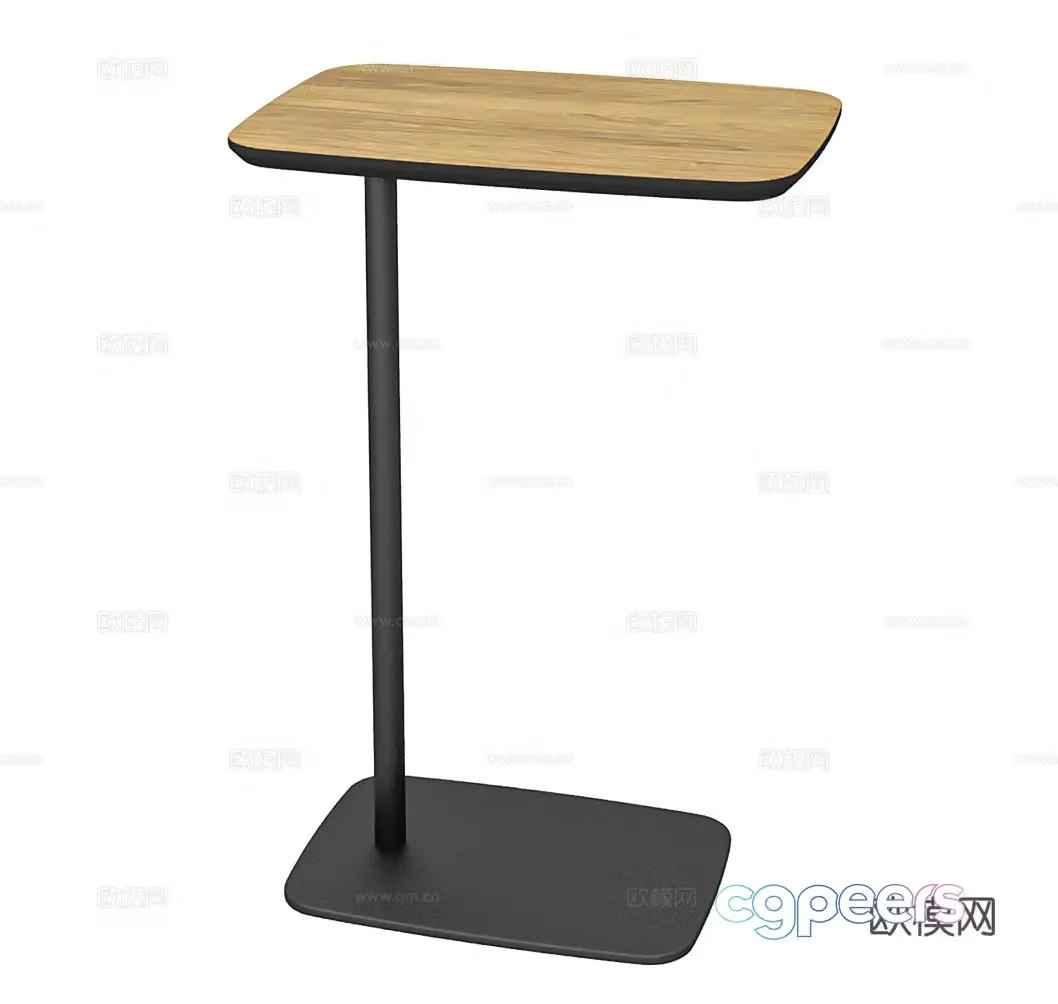 Minimalist side table Simple side table Wood side table Art side table Creative side table Mobile side table Bed 3D model