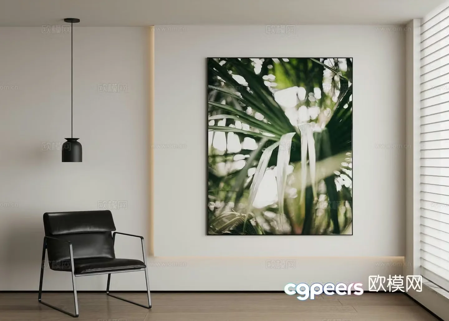 Modern decorative painting 3d model