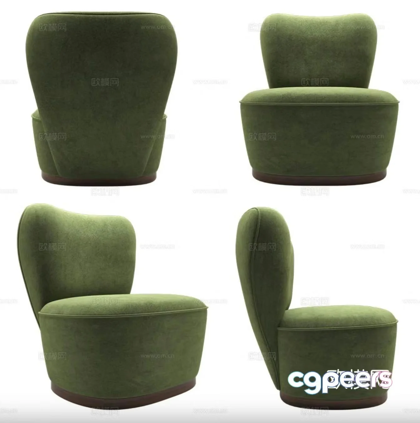 Casual sofa chair 3d model