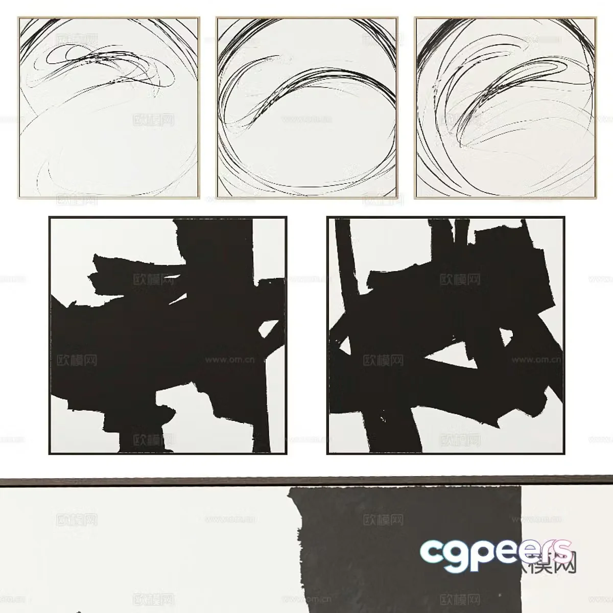 Abstract painting 3d model