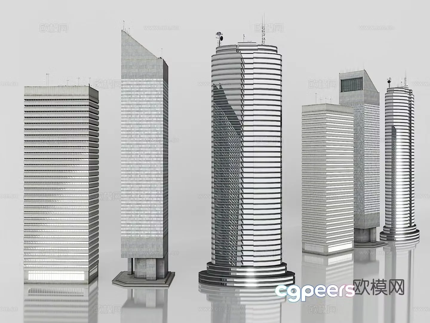 3D model of office building