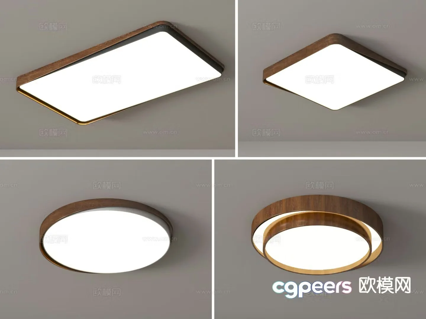 Wabi-sabi ceiling lamp living room main lamp 3d model