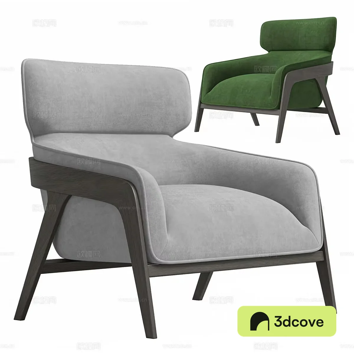 Fabric single sofa Simple leisure chair Fabric casual chair