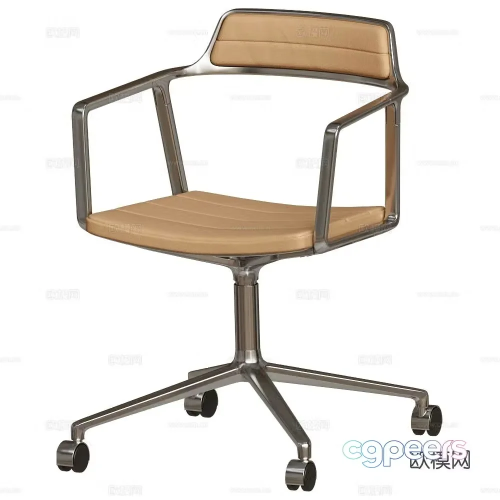 Swivel office chair shift chair staff chair 3d model