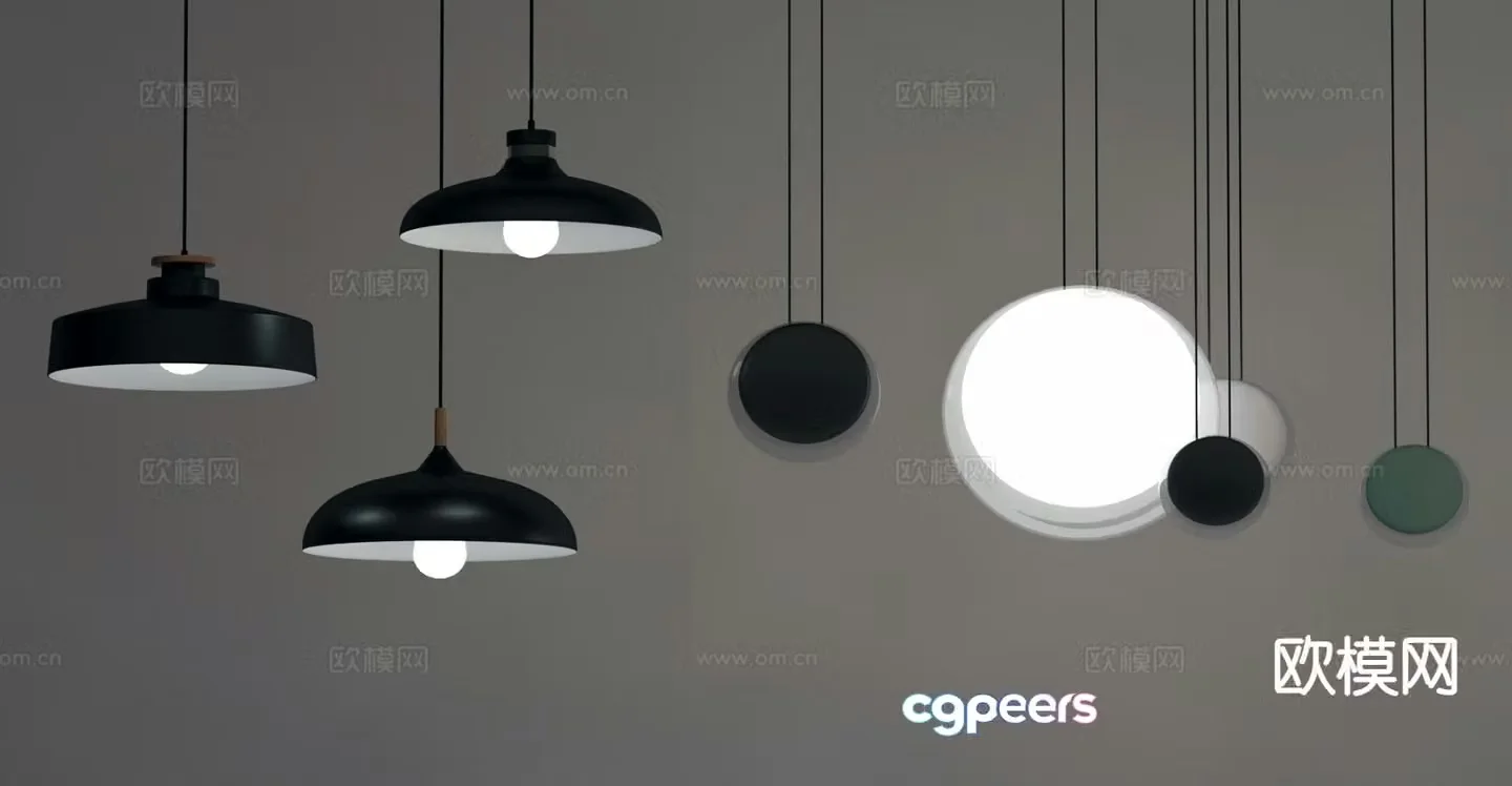 Fashion chandelier restaurant chandelier 3d model