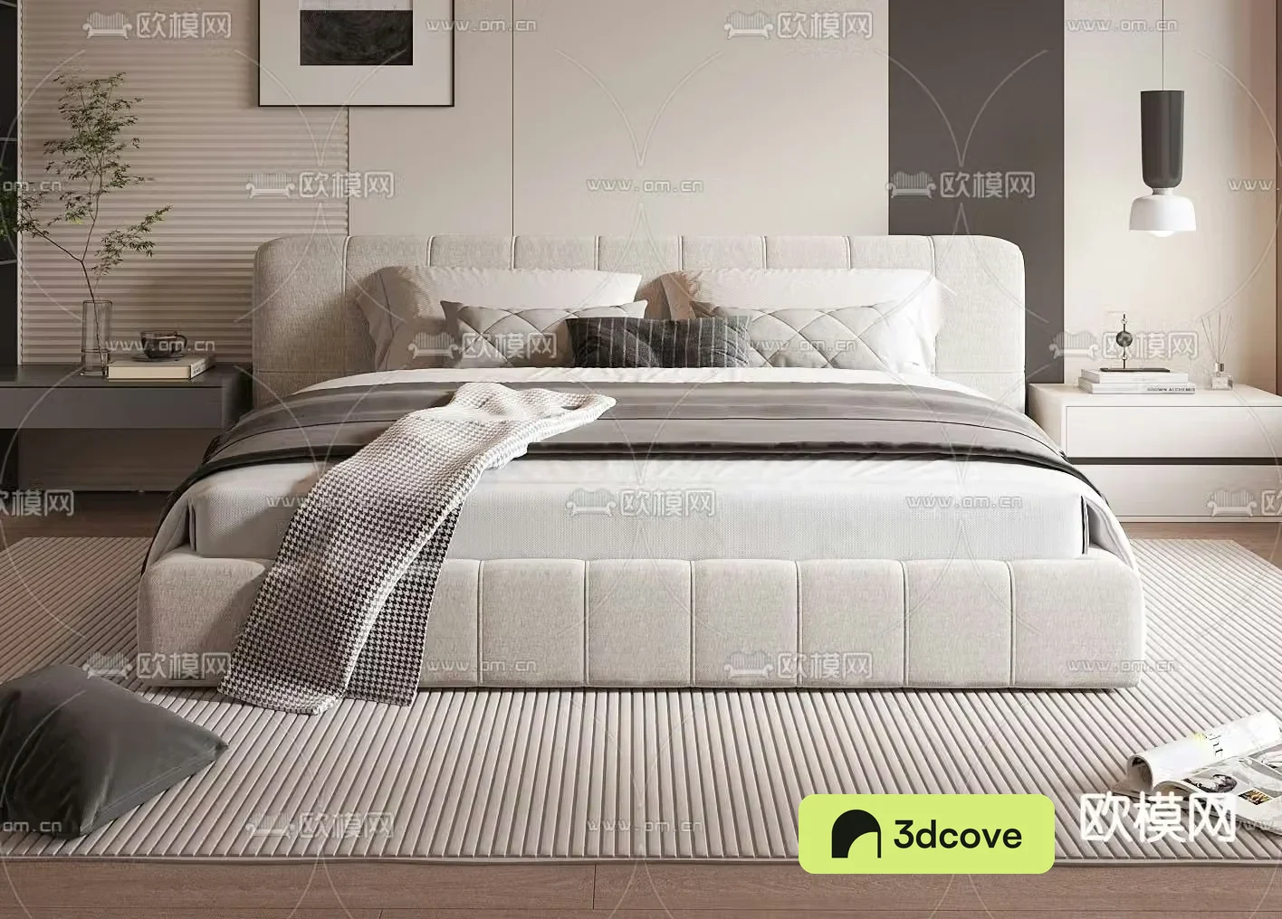 Modern double bed