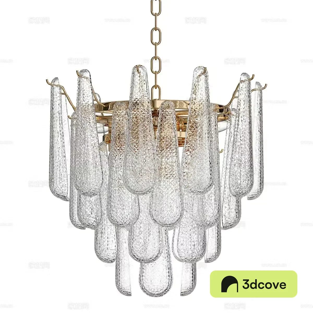 Light luxury crystal chandelier