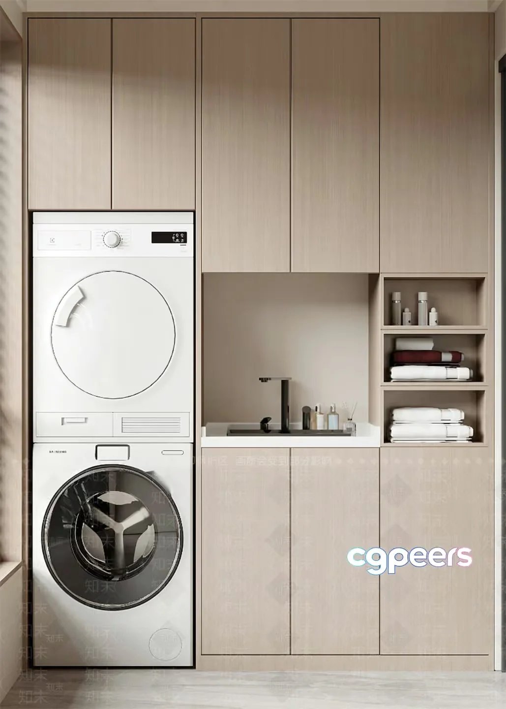 Modern Laundry Room 3D Model – 14991 – VRAY Render