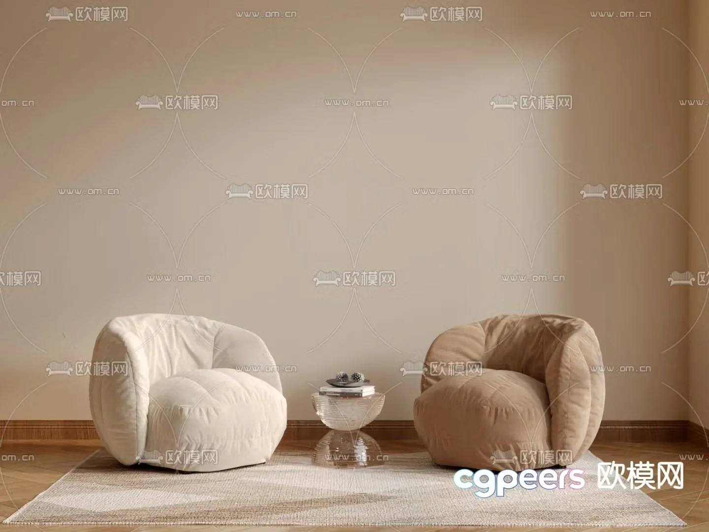 Single sofa leisure sofa 3d model