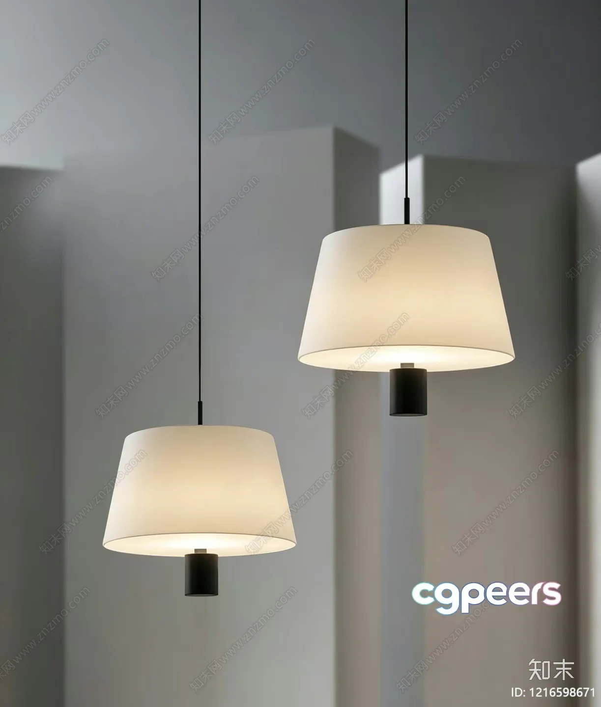 Modern Hanging Light Fixtures 3D Model – 18187 – VRAY Render