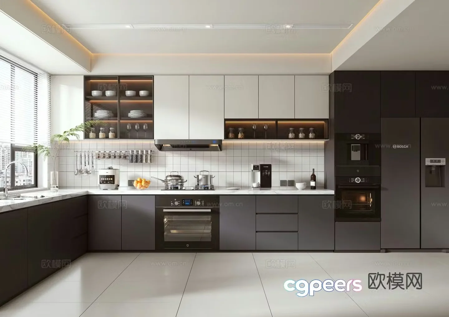 Modern kitchen 3d model