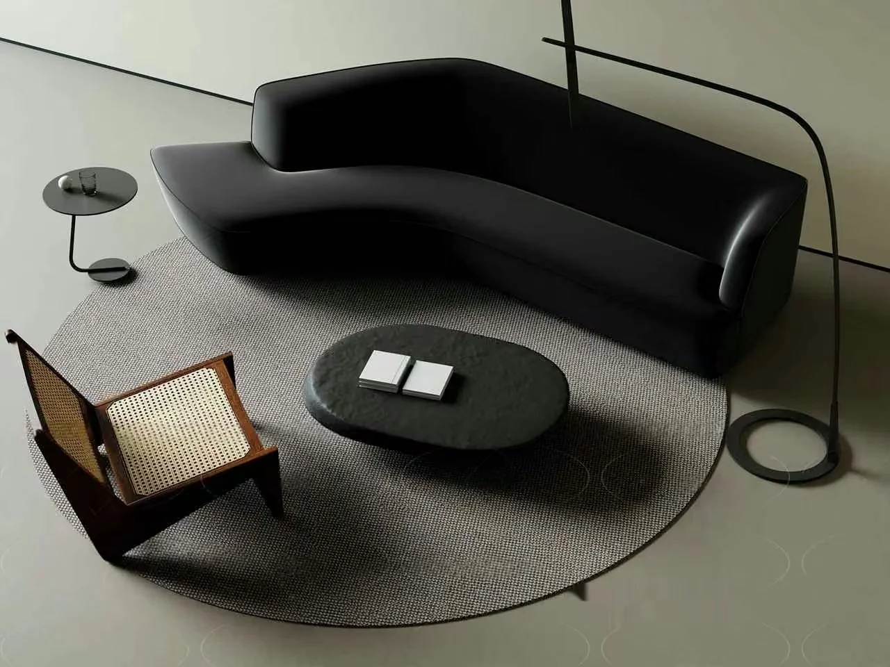 Modern Living Room 3D Model – 1718 – CORONA Render