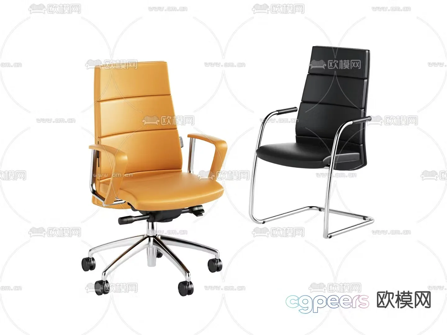 Office chair staff chair shift chair 3d model