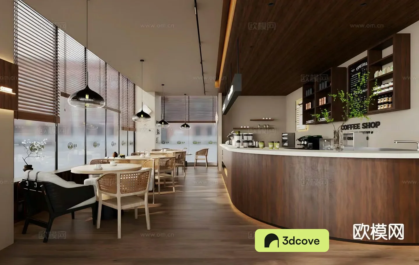 Modern cafe