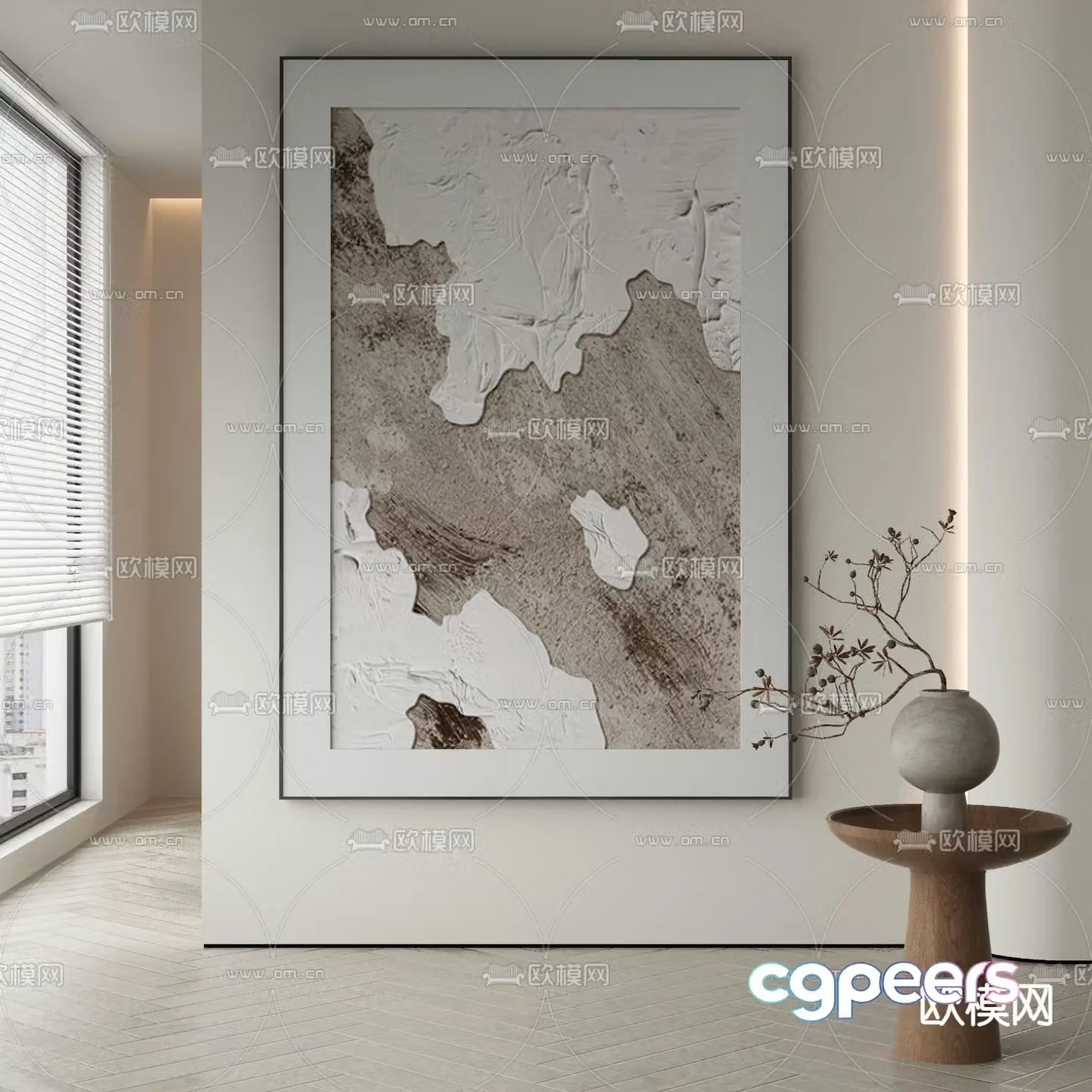 Hanging paintings decorative paintings 3D model