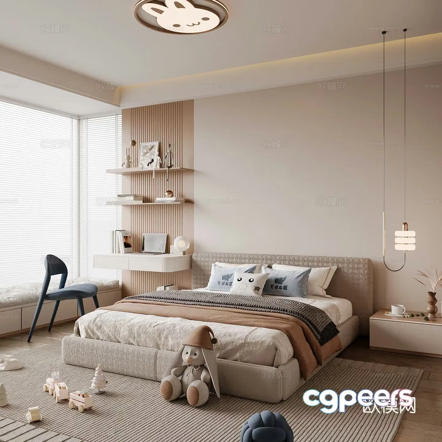 Modern children’s room children’s room 3d model