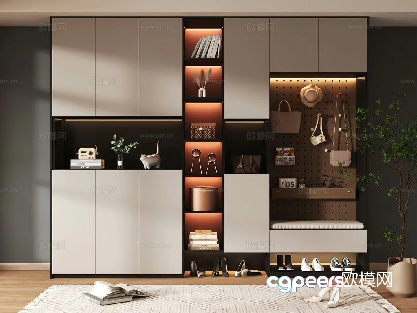 Shoe cabinet design shoe cabinet partition shoe cabinet porch shoe cabinet home shoe cabinet 3D model