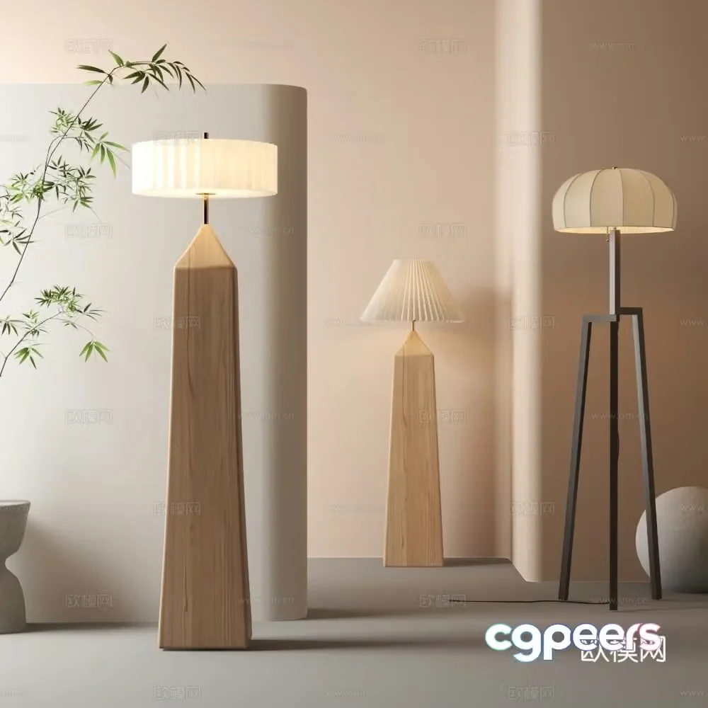 Modern floor lamp 3d model