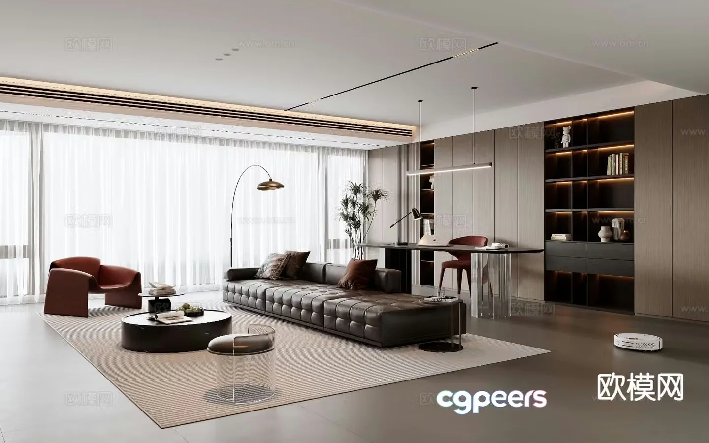 Italian living room 3d model