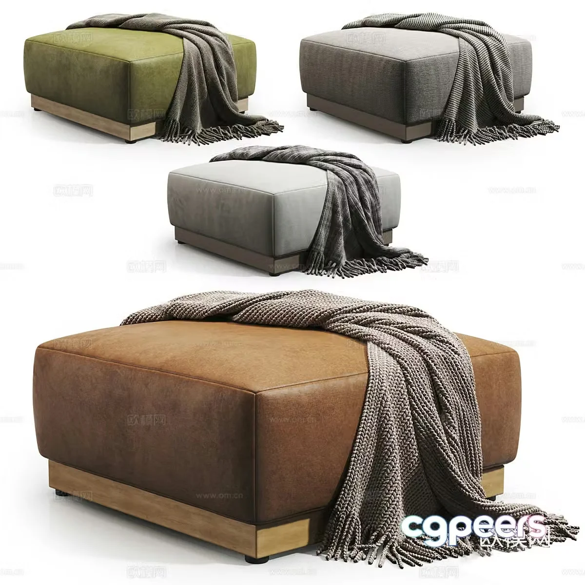 Sofa stool 3d model