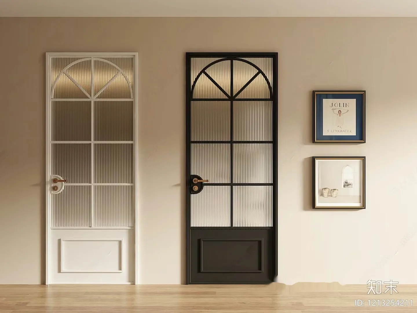 Classic Interior Door 3D Model – 6712 – VRAY Render