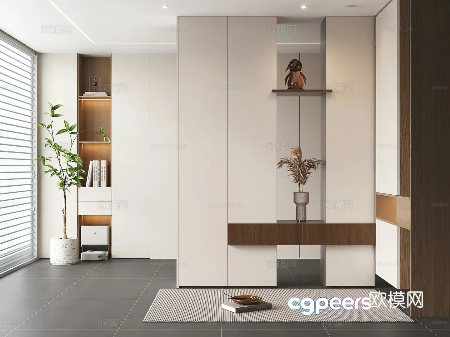 Modern porch cabinet shoe cabinet partition cabinet corner cabinet decorative cabinet shoe cabinet storage cabinet 3d model