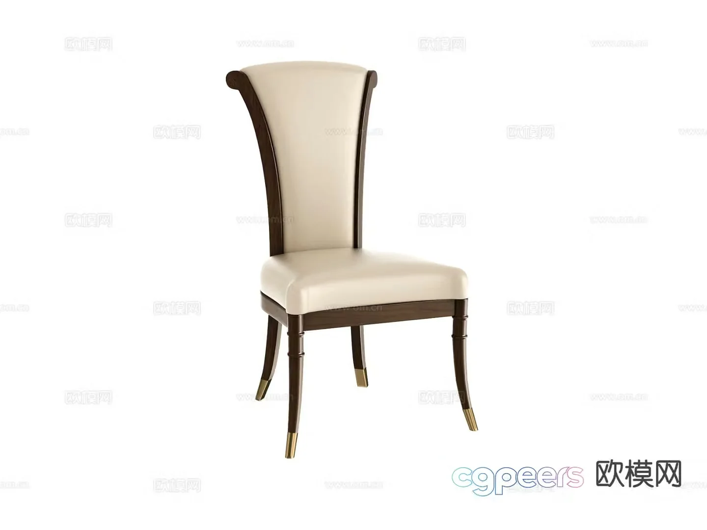 American chair leisure chair 3d model