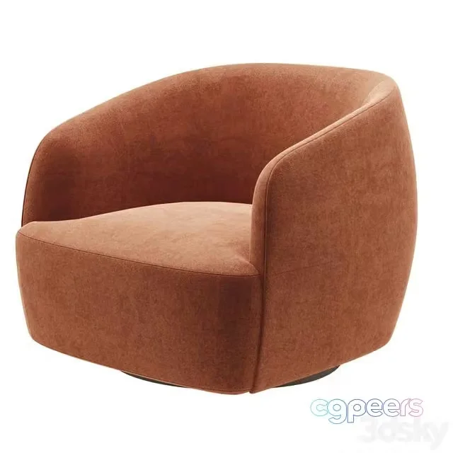 3ds Max Free – Holly hunt sumo armchair